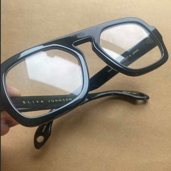 Elisa Johnson JANE IN GLOSS BLACK OPTICAL LENS - Picture 7 of 7